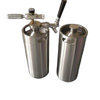 10 years Quality Assurance 4 L 64OZ thread mouth stainless steel beer keg